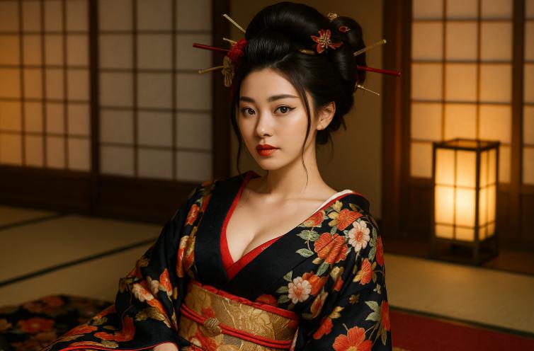 吉沢梨亜が花魁になってソーププレイを堪能できるアダルト動画